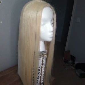 Blonde Synthetic Human Hair 30 inch Lace Front Wig